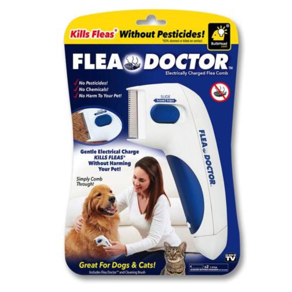 Fleadoctor elektromos bolhairtó fésű kutyák és macskák számára - fehér