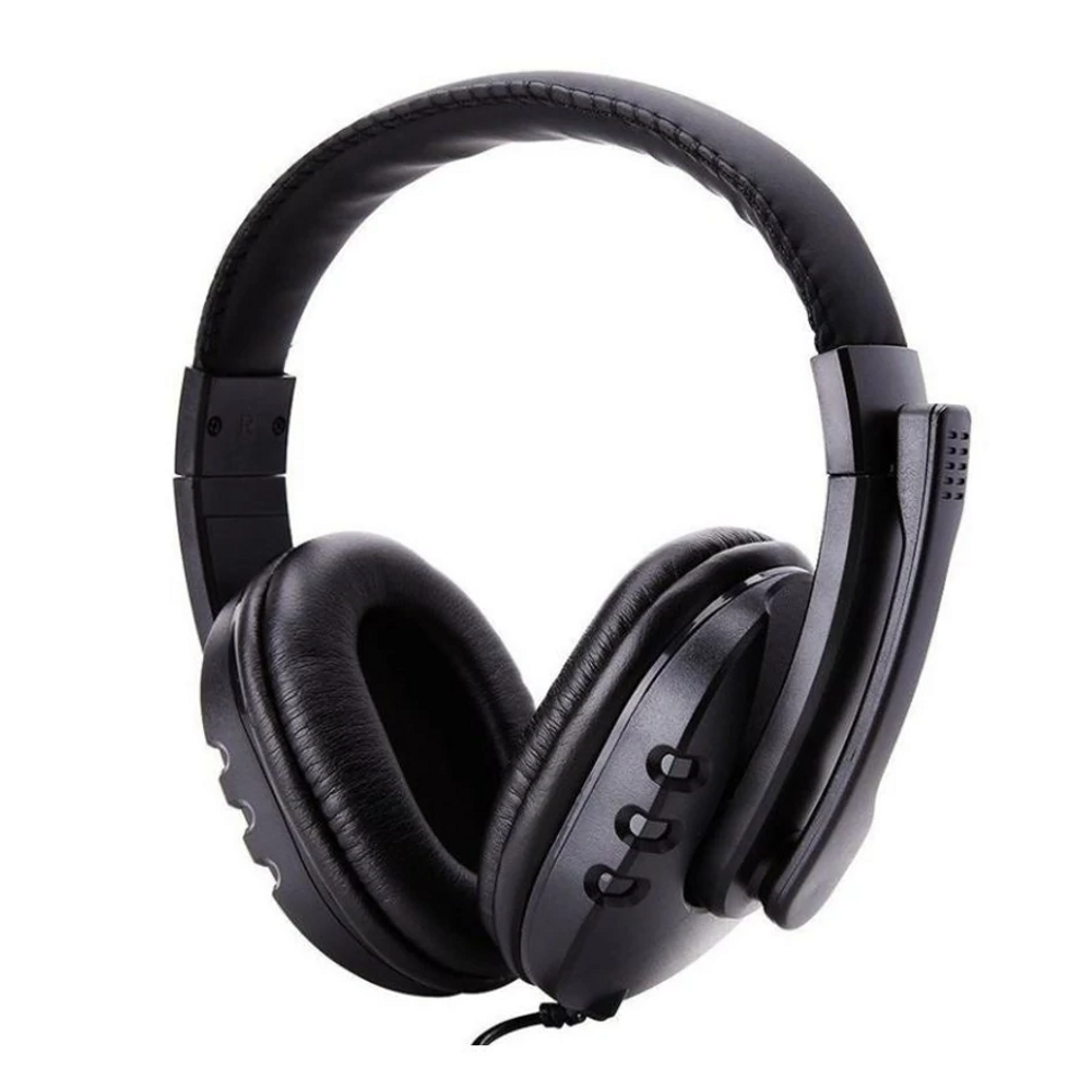 GM001 gamer fejhallgató beépített mikrofonnal - fekete