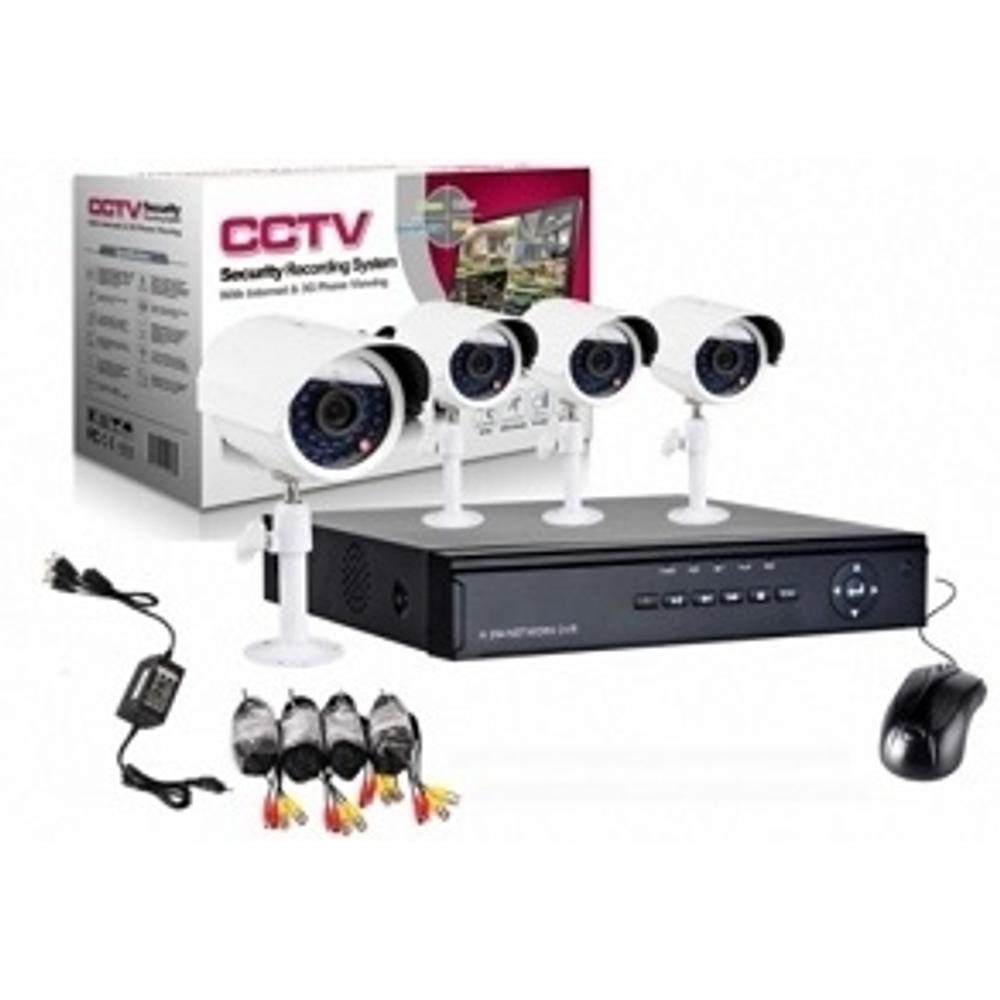CCTV H.264 Komplett megfigyelő rendszer - 4 db kamera + vezérlőközpont
